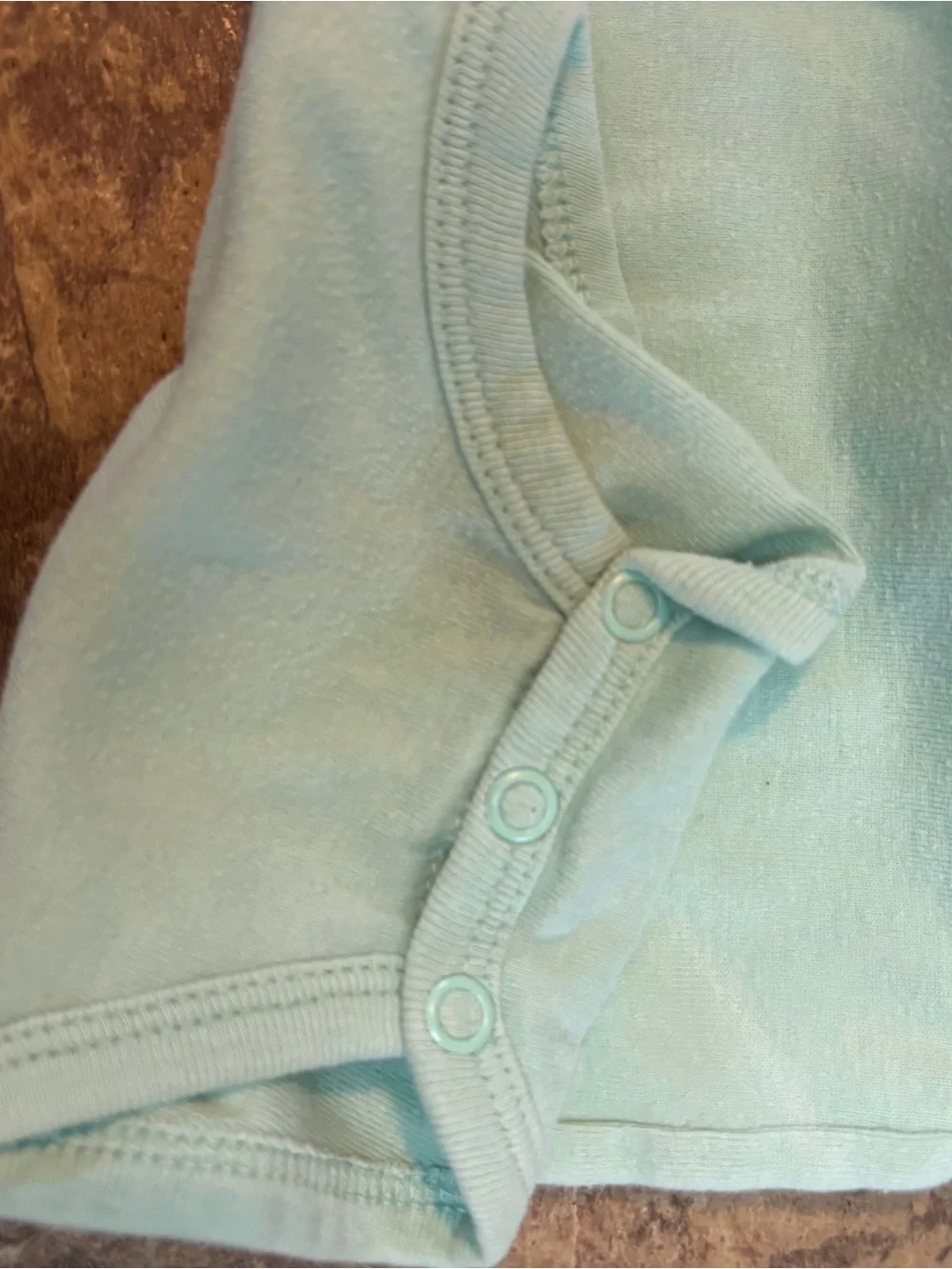 Carter's Light Aqua Bodysuit with‎ Pink Heart